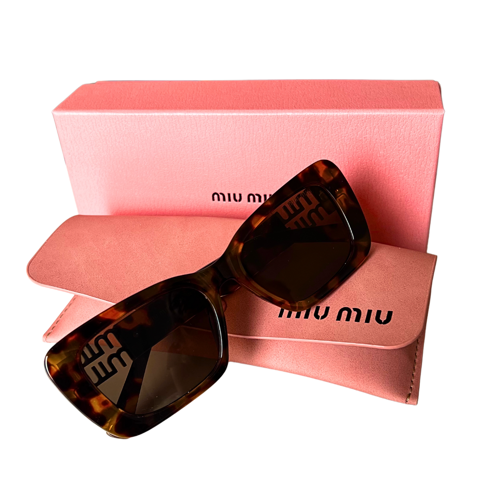 Miu Miu Chunky Square - Tortoise