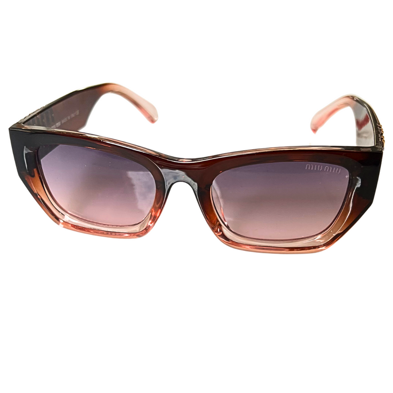 Miu Miu Slim Cat-Eye - Brown Translucent