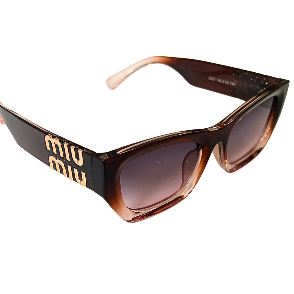 Miu Miu Slim Cat-Eye - Brown Translucent