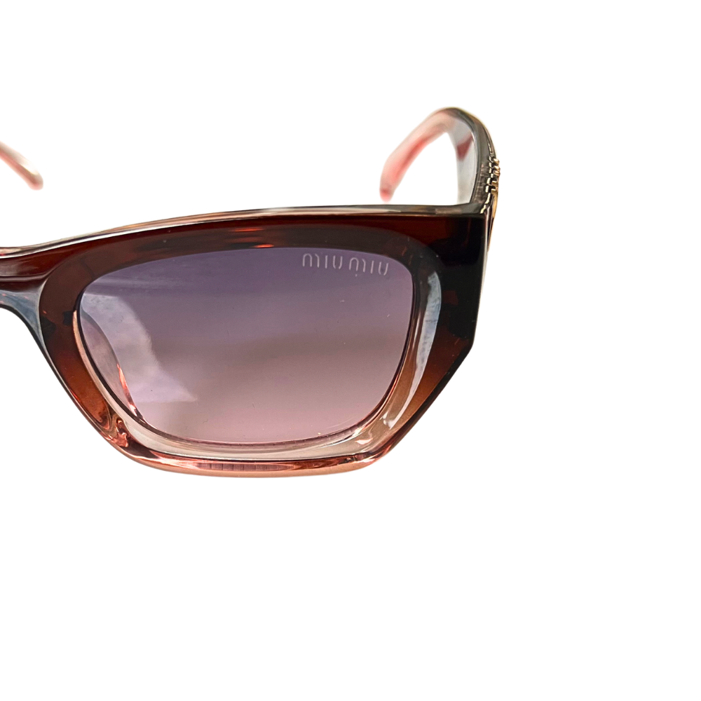 Miu Miu Slim Cat-Eye - Brown Translucent