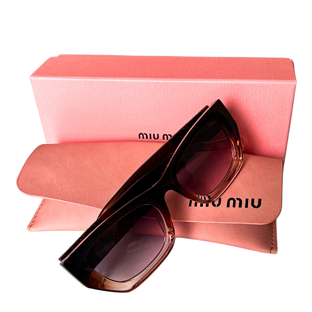 Miu Miu Slim Cat-Eye - Brown Translucent