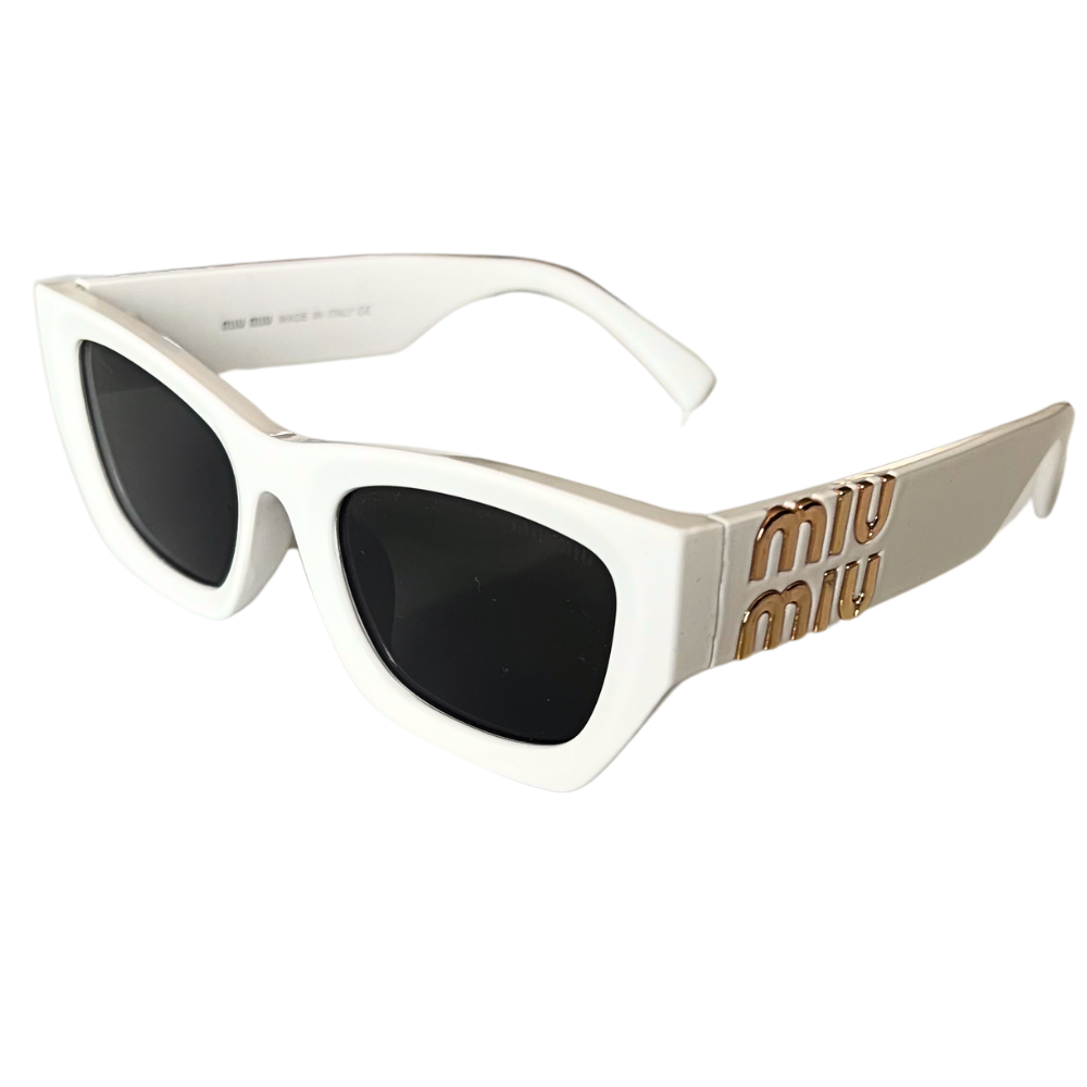 Miu Miu Slim Cat-Eye - White