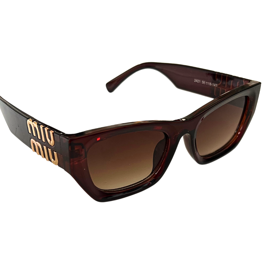 Miu Miu Slim Cat-Eye - Wine