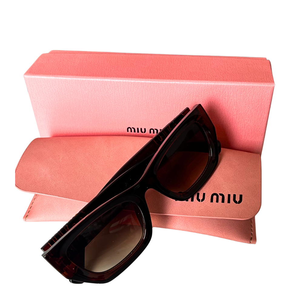 Miu Miu Slim Cat-Eye - Wine