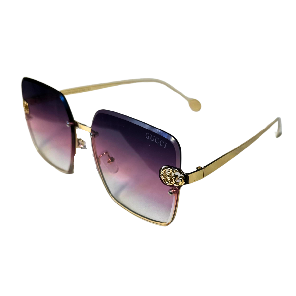 Gucci Square Rimless - Rose Gradient