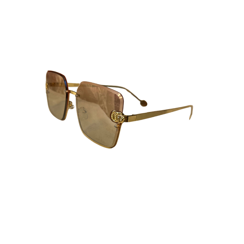 Gucci Square Rimless - Pink Mirror