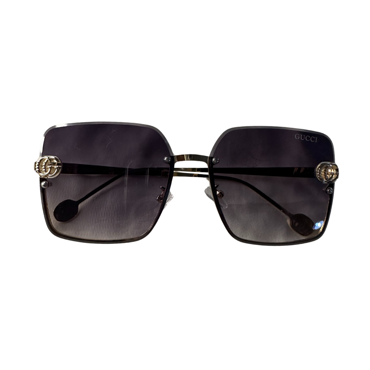 Gucci Square Rimless - Gray Smoke
