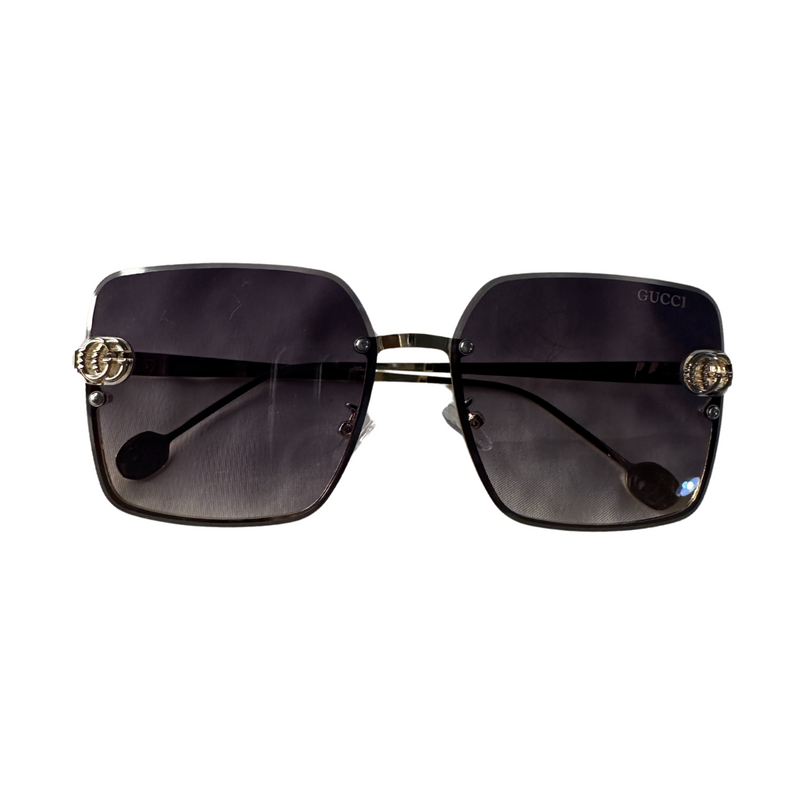 Gucci Square Rimless - Gray Smoke