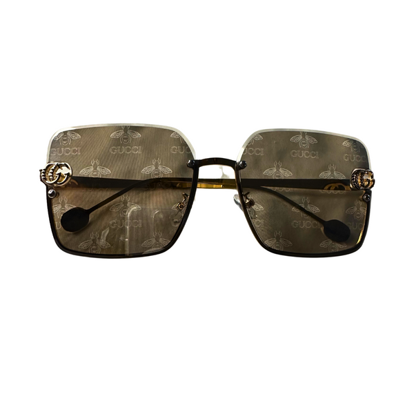 Gucci Square Rimless - Tan Mirror