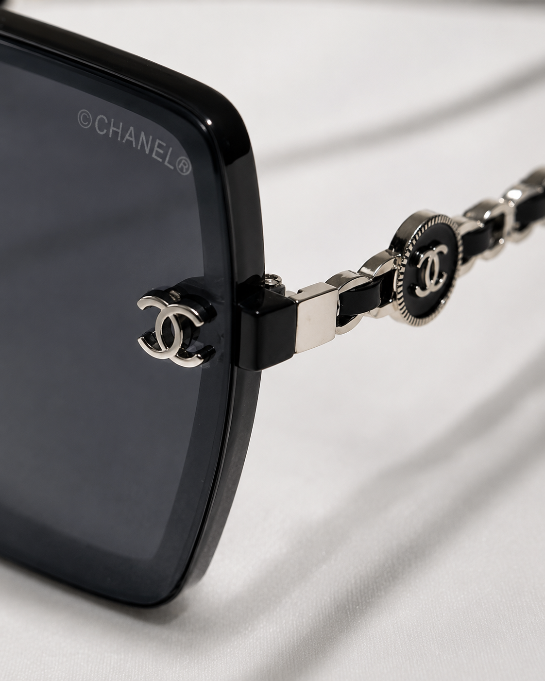 Chanel Square - Black Chain