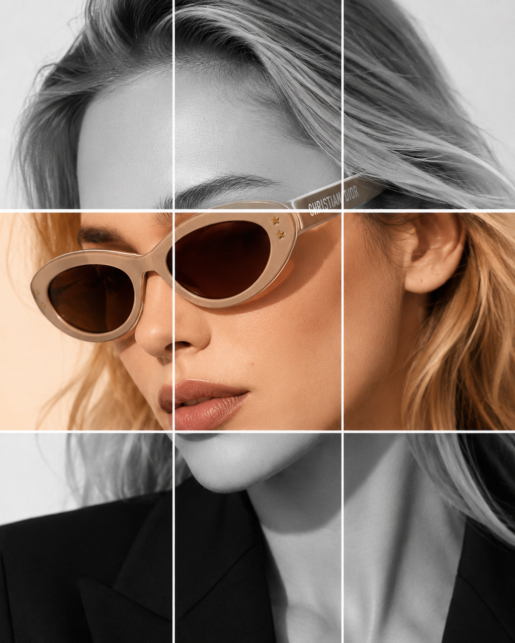 Christian Dior Cat-Eye - Beige