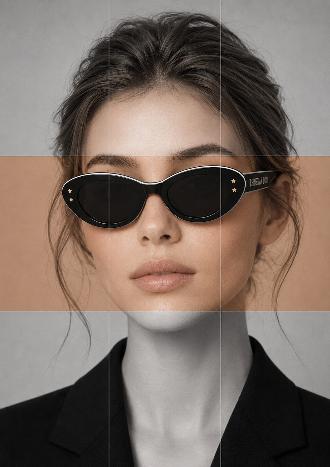 Christian Dior Cat-Eye - Black & White